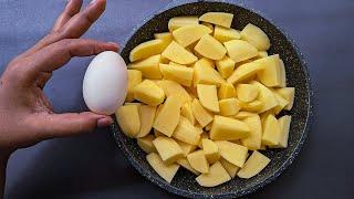 Just Add Eggs With Potatoes Its So Delicious! Simple Breakfast Recipe. Healthy Cheap & Tasty Snacks.