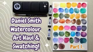 Daniel Smith Watercolour Art Haul & Swatching!  Part 1