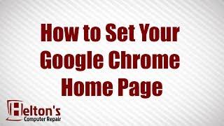 How to Set Your Google Chrome Home Page