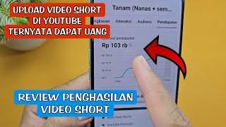 Review Penghasilan Youtube Short || Ternyata video yang ini penghasilannya lumayan