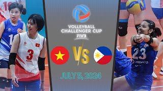 PHILIPPINES vs VIETNAM [Full Game] | FIVB Challenger Cup 2024