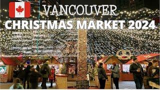  Walking Tour: Vancouver Christmas Market 2024 | Opening Day | Vancouver, Canada | November 13