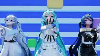 (MMD - JISOO - ‘꽃(FLOWER)’ ) YYB Murozaki miku YYB Monochrome Miku YYB miku Crown Knight {Motion DL}