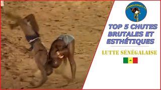 5 brutal and aesthetic falls - Senegalese wrestling 