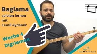 Baglama lernen mit Cemil Aydemir und meineMusikschule.net | Mustervideo aus Woche 4 Digriemen