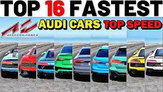 Assetto Corsa - Top 16 Fastest Audi Cars Acceleration Battle