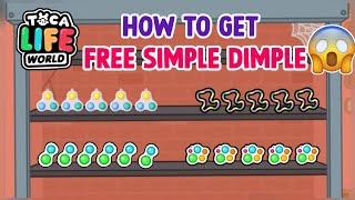 How to Get Free Simple Dimple pop it in Tocalifeworld | Skit* simple Dimple in Toca Boca.