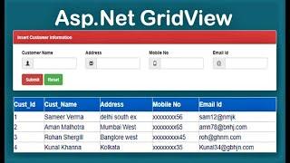 Insert data in Gridview | Asp.Net C#