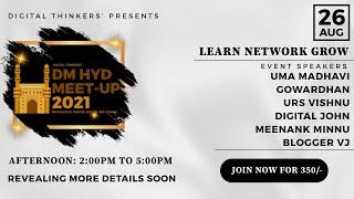 Digital Marketing Meetup in Hyderabad | Digital Thinkers | Urs Vishnu | Digital John | Blogger VJ