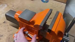 Forward 5 Inch Bench Vise Ductile Iron Review, Beast of a vise!