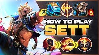 HOW TO PLAY SETT SEASON 14 | BEST Build & Runes | Season 14 Sett guide | League of Legends