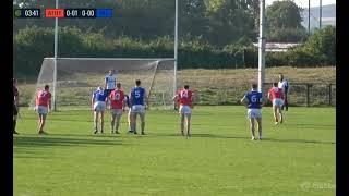 FORMER ENGLISH SOCCER DUD KEVIN FEELY SLOTS THE PENALTY FOR ATHY V CELBRIDGE 2024 KILDARE FOOTBALL