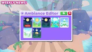  CONTROL THE WEATHER!  Ambiance Editor & more! Adopt Me Weekly News!