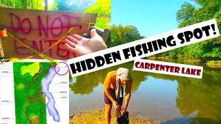 HIDDEN FISHING SPOT!! Carpenter Lake Catfish, Michigan 4K