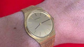 Cracking condition 1976 gold plated longines