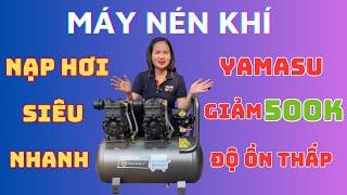 MÁY NÉN KHÍ SẠCH GIẢM ÂM KHÔNG DẦU - NẠP HƠI SIÊU NHANH YAMASU YMS 50N-2