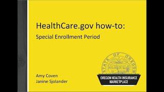 HealthCare.gov how-to: #11 Special Enrollment Process