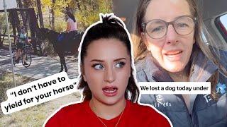 CYCLIST KAREN WON'T GIVE WAY TO HORSES ON TRAIL & MORE | Raleigh Reacts