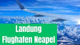 Landung am Flughafen Neapel