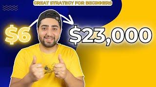  $6 to $23,000 POCKET OPTION Live trade GREAT STRATEGY FOR BEGINNER #binaryoptions #pocketoption