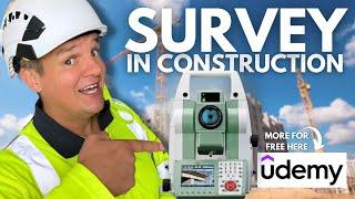 How to Survey ️ Robotic Total Station Tutorial for Construction Site & Setting Out Engineers 