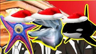 Star Fish Vs Dolphin Vs Orca Shark - Merry Christmas Song Cover