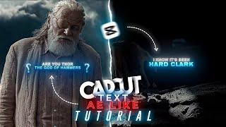 Capcut Ae like text..Tutorial..!!