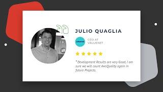 Client Video Testimonial | AwsQuality Review by Julio Quaglia, CEO at Valuenet