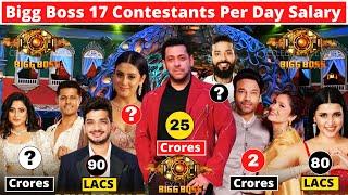 Bigg Boss 17 Contestants  Per Episode Salary 2023 | Bigg Boss 17 Contestants Ki Salary| Salman Khan