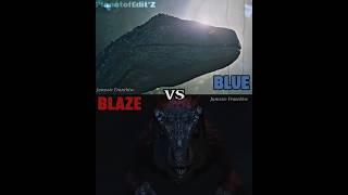 Blue vs Blaze Pyroraptor#music#edit#vs