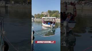 Gliding through the City of Lakes  #UdaipurVibes #LakePichola #boatingadventures