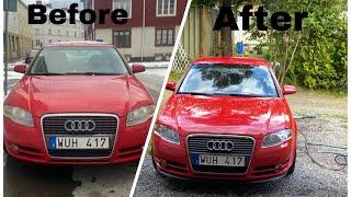 FITTING A CUPRA R FRONT LIP ON MY AUDI A4 B7! (HUGE DIFFERENCE)