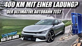 400 km Autobahn ohne zu Laden? Kia EV6 AWD Elektroauto Wintertest der besonderen Art.