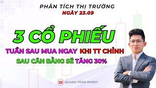 Chứng khoán hôm nay | Nhận định thị trường: 3 cổ phiếu cần mua ngay nếu tuần sau thị trường chỉnh