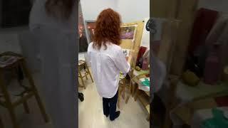 Мастер-класс по живописи. #acrilicpainting #artfuture #designschool #painting #искусство #творчество