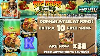 Big Bass Amazon Xtreme - 30X Bonus - Huge Win