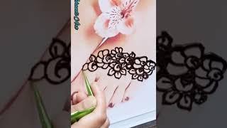 Beautiful Feet mehndi design || Negative Space Henna || Henna tutorial || Ayesha's Mehandi Art 2023