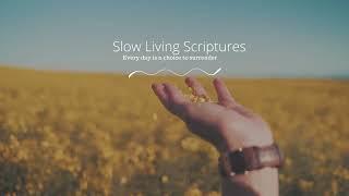 Slow Living Scriptures| Story behind| Introduction