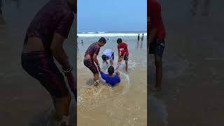 Puri Ra Sea Beach Ne Full Enjoy  #sambalpuri #sambalpurivloger #vlogssambalpuri #trending #shorts