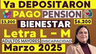 Ya CAYO PAGO Letra L ADULTOS MAYORES DISCAPACIDAD MUJERES DE 63 Y 64 PENSION BIENESTAR HOY 