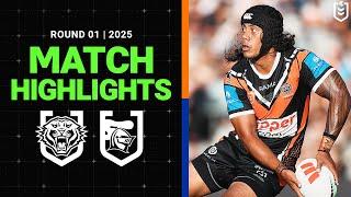 NRL Match Highlights | Wests Tigers v Knights | Round 1, 2025