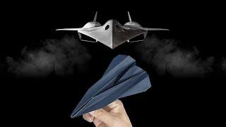 Incredible Plane In TOP GUN，XR 22 StarHawk Paper Airplane！【Paper Feijun】