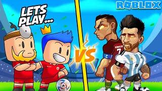 BUKTIKAN MANA PEMAIN TERBAIK, TEAM PANDU GAMING VS TEAM RONALDO DAN MESSI DI ROBLOX!!