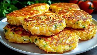 Zucchini and rice is tastier than meat! I cook them so easy and tasty! Recipe in 10 minutes!