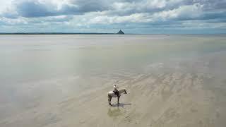 ️ Traversée de la baie à cheval  vers le Mont-Saint-Michel