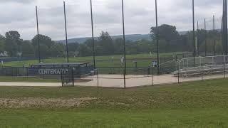 Nate Ludwick 7/25/2021 - Nate is robbed with a great diving catch - Centenary Wood Bat Showcase