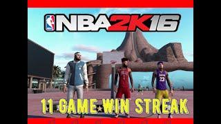 11 GAME WIN STREAK AND BEAT (MANMAN GRINDHARD) - NBA 2K16 MYPARK