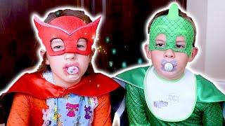 PJ Masks in Real Life  PJ Baby Power  PJ Masks Official