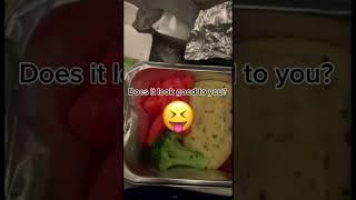 Lufthansa Inflight Dinner Menu Review - LH778 FRA - SIN #food #inflight #shortsfeed #shortvideo