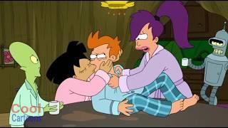 Futrurama - Leela and Amy fight over Fry